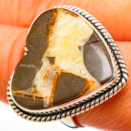 Septarian Nodule Rings handcrafted by Ana Silver Co - RING112883