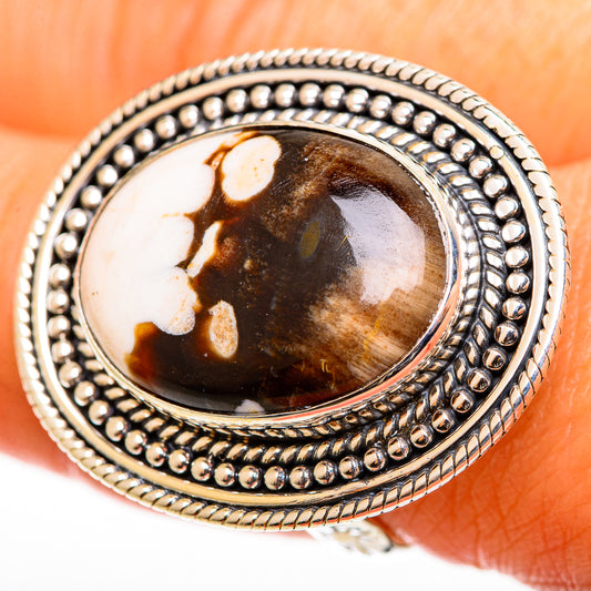 Peanut Wood Jasper Rings handcrafted by Ana Silver Co - RING112884