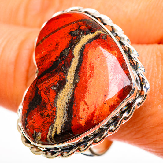 Red Jasper Rings handcrafted by Ana Silver Co - RING112890