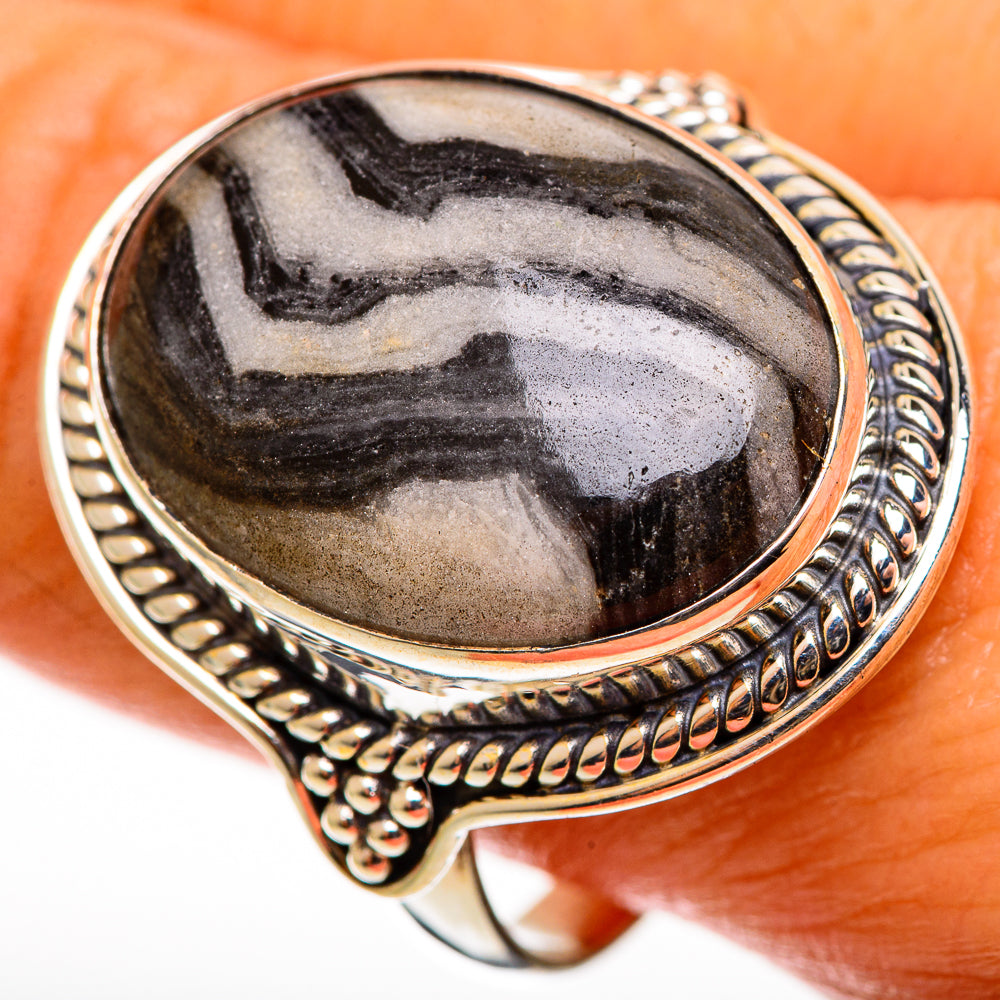 Pinolith Jasper Rings handcrafted by Ana Silver Co - RING112898