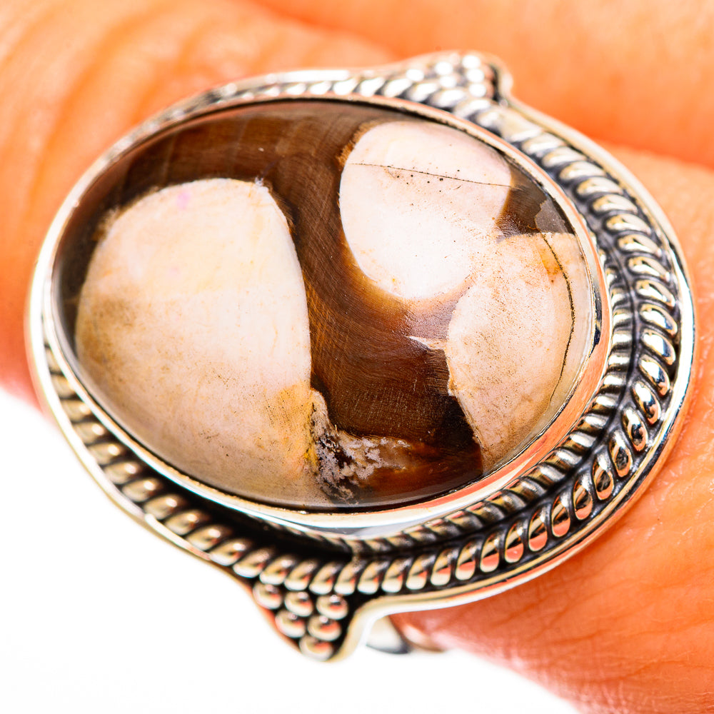 Peanut Wood Jasper Rings handcrafted by Ana Silver Co - RING112908