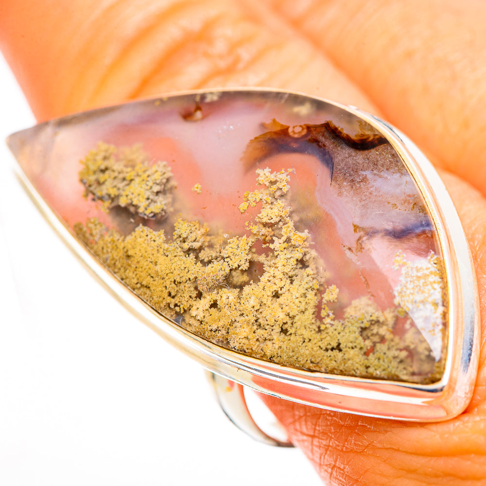 Indonesian Plume Agate Rings handcrafted by Ana Silver Co - RING112911
