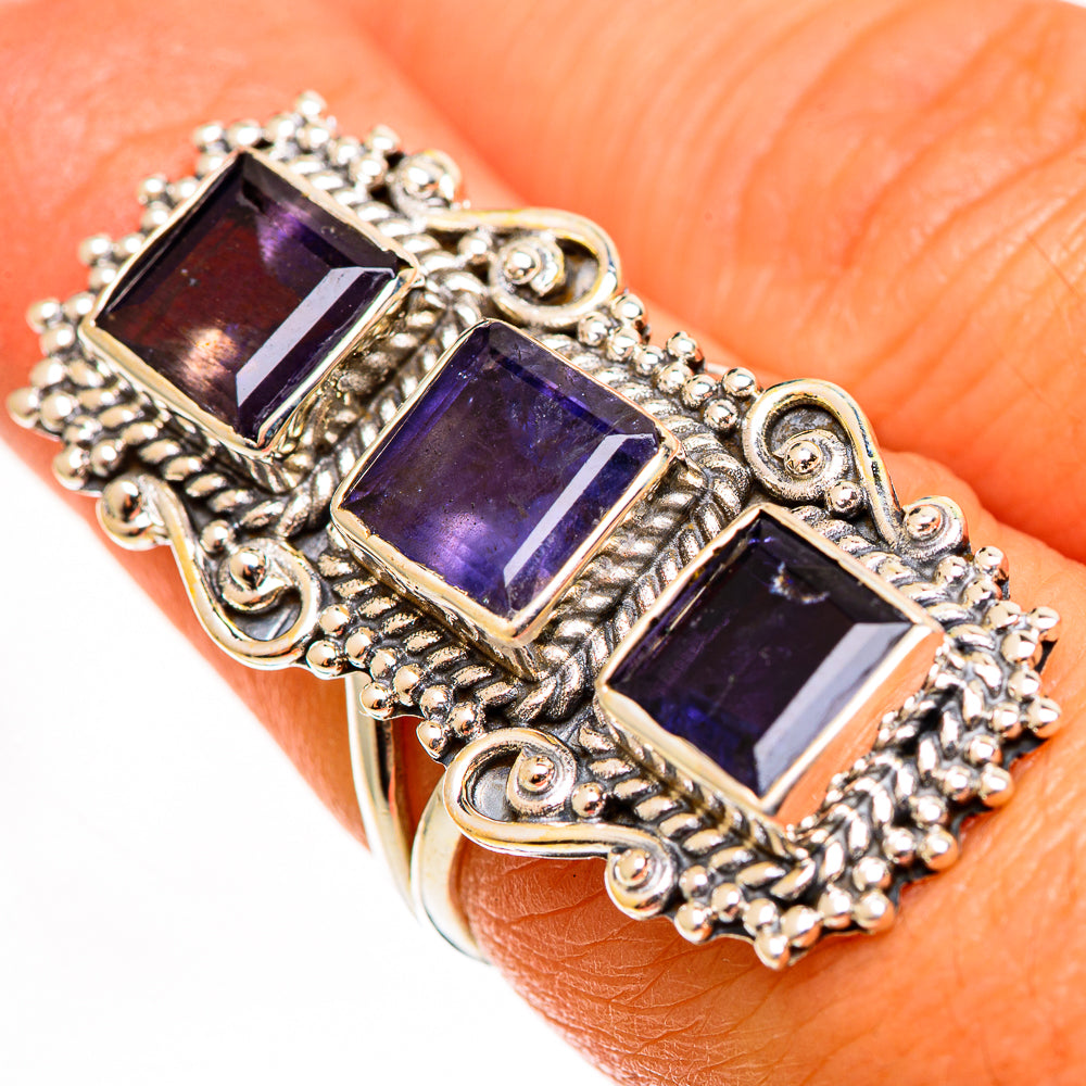 Violet Spinel Rings handcrafted by Ana Silver Co - RING112918