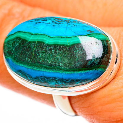 Malachite In Chrysocolla Rings handcrafted by Ana Silver Co - RING112927