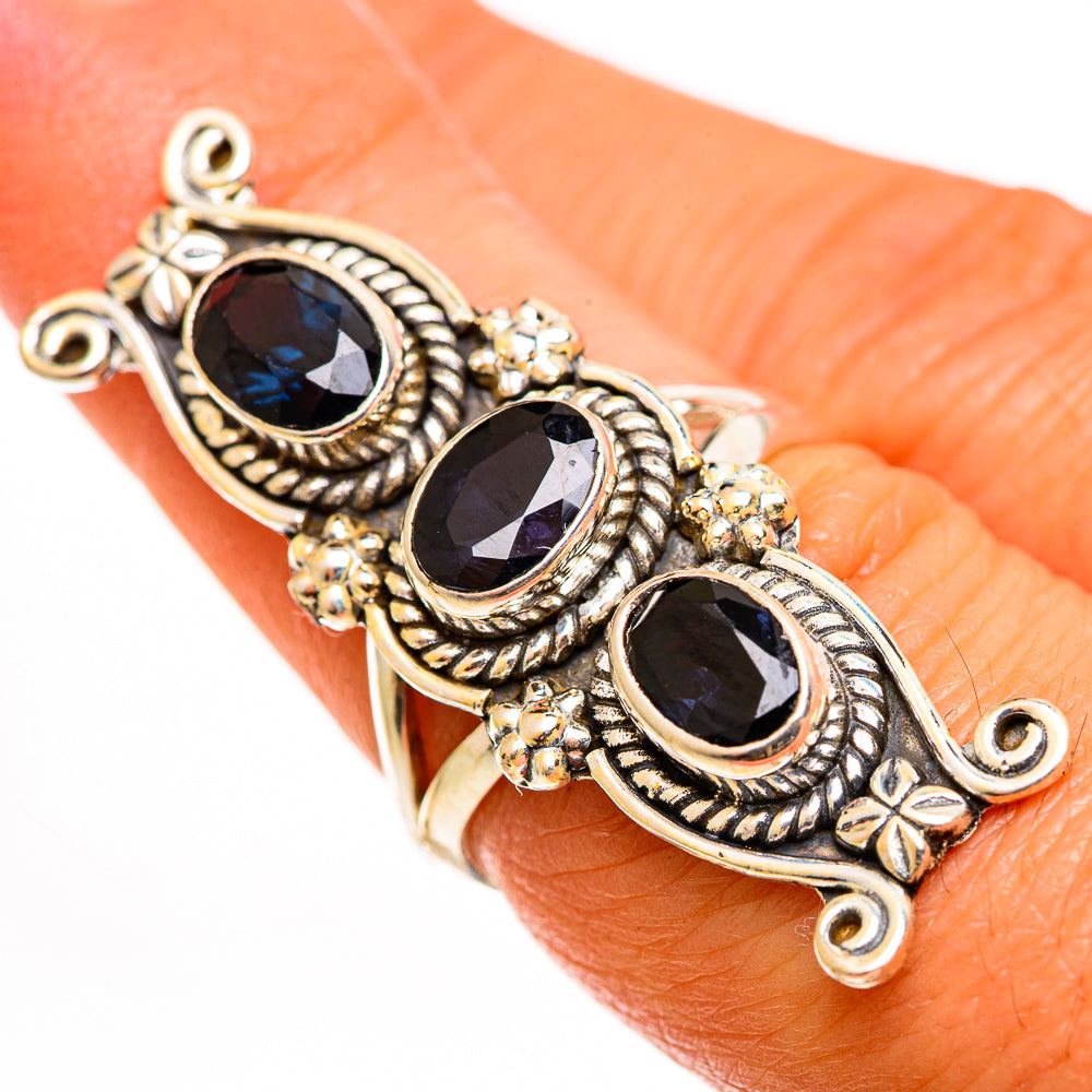 Blue Spinel Rings handcrafted by Ana Silver Co - RING112929