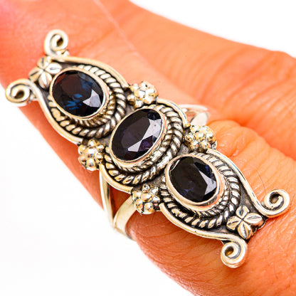 Blue Spinel Rings handcrafted by Ana Silver Co - RING112929