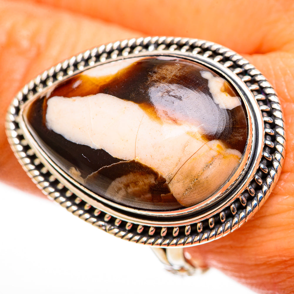 Peanut Wood Jasper Rings handcrafted by Ana Silver Co - RING112938