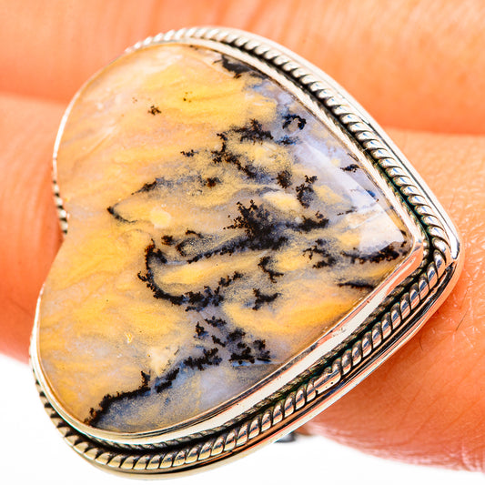 Dendritic Agate Rings handcrafted by Ana Silver Co - RING112941