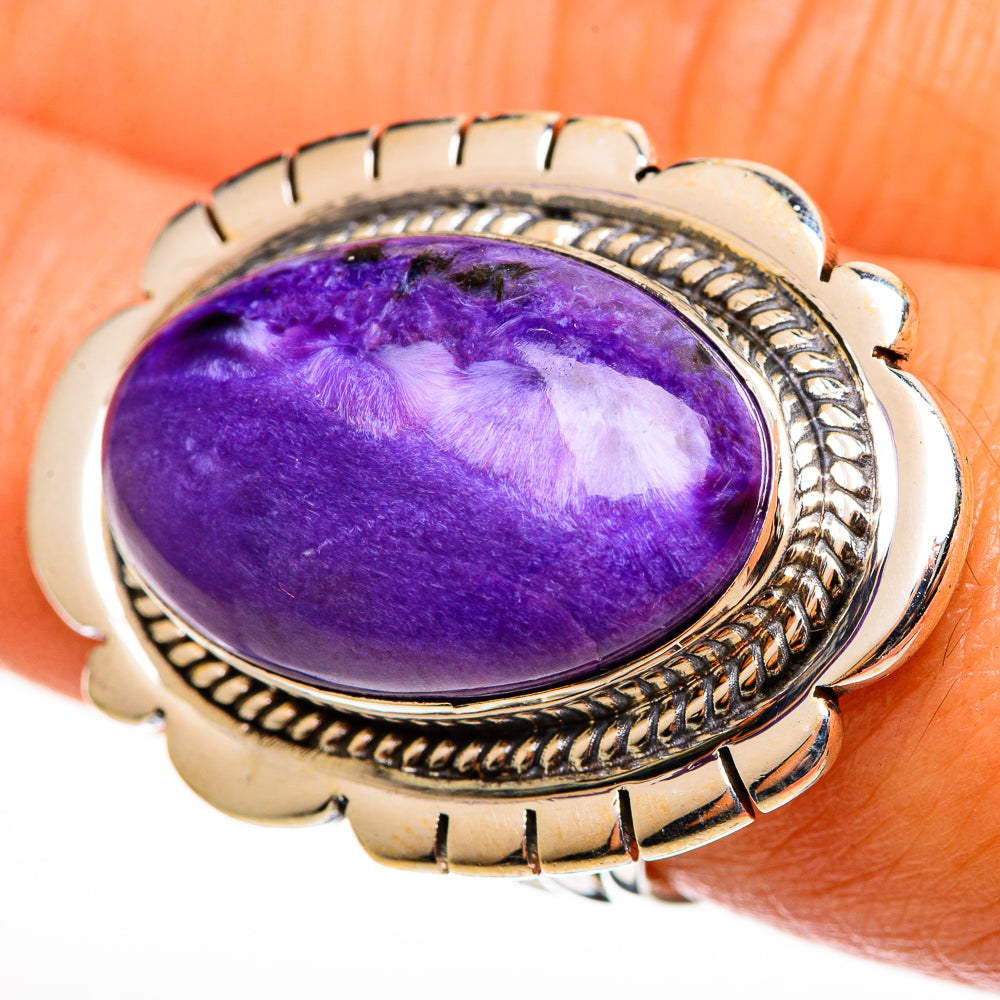 Charoite Rings handcrafted by Ana Silver Co - RING112945