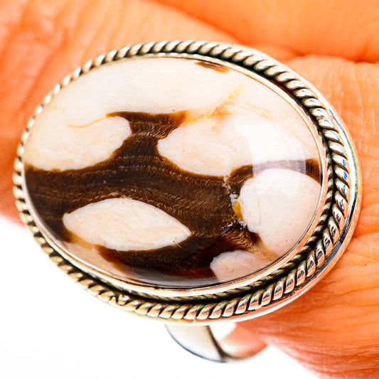 Peanut Wood Jasper Rings handcrafted by Ana Silver Co - RING112951
