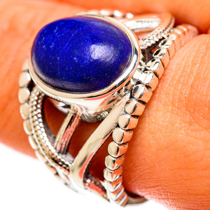 Lapis Lazuli Rings handcrafted by Ana Silver Co - RING112955