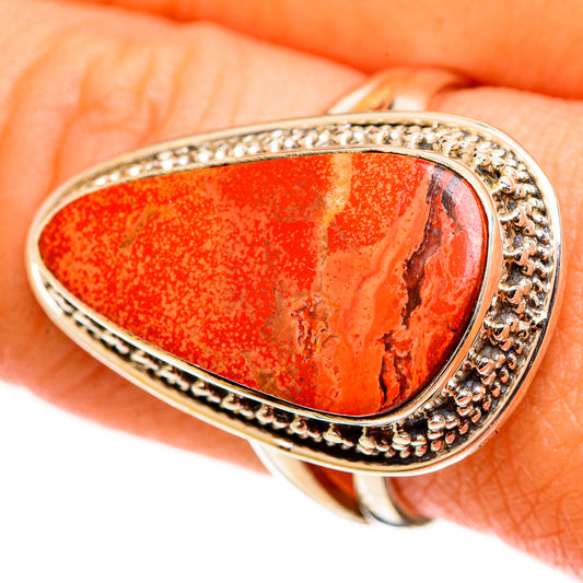 Red Jasper Rings handcrafted by Ana Silver Co - RING112959