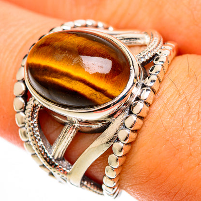 Tiger Eye Rings handcrafted by Ana Silver Co - RING112960