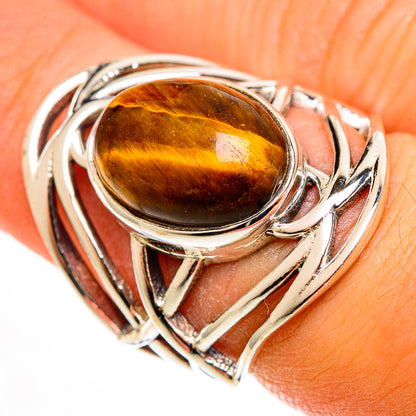 Tiger Eye Rings handcrafted by Ana Silver Co - RING112961