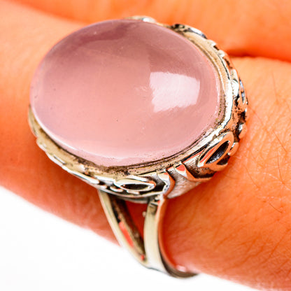 Rose Quartz Rings handcrafted by Ana Silver Co - RING112963