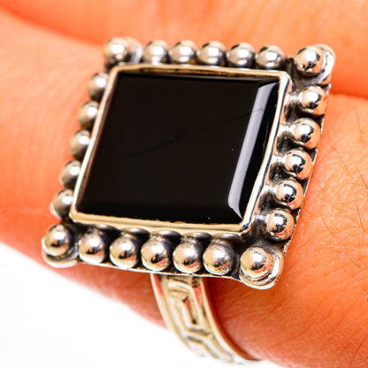 Black Onyx Rings handcrafted by Ana Silver Co - RING112971