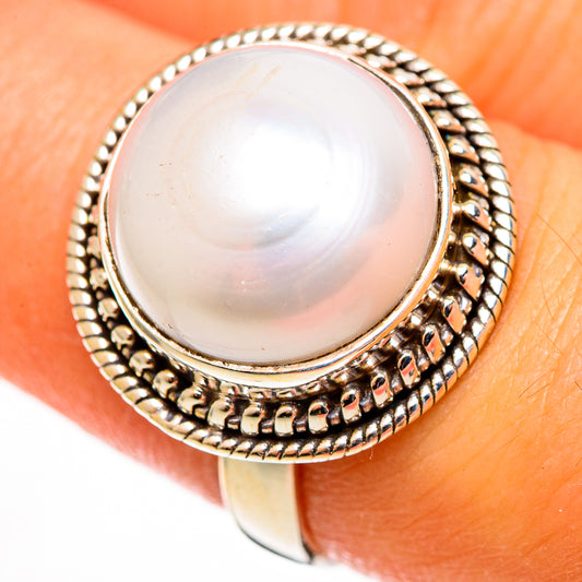 Cultured Pearl Rings handcrafted by Ana Silver Co - RING112973