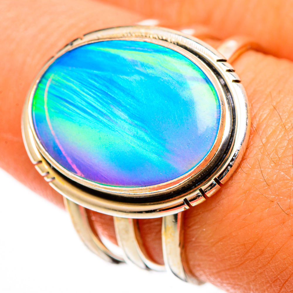 Aura Opal Rings handcrafted by Ana Silver Co - RING112983