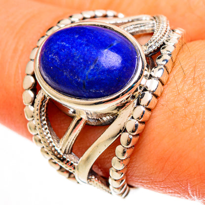 Lapis Lazuli Rings handcrafted by Ana Silver Co - RING112987