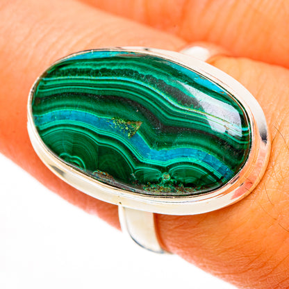 Malachite Rings handcrafted by Ana Silver Co - RING112991