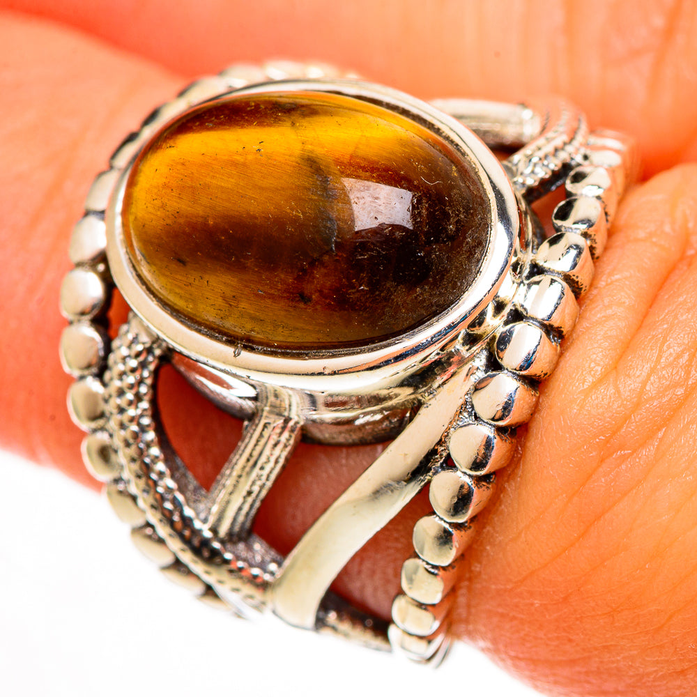 Tiger Eye Rings handcrafted by Ana Silver Co - RING112994