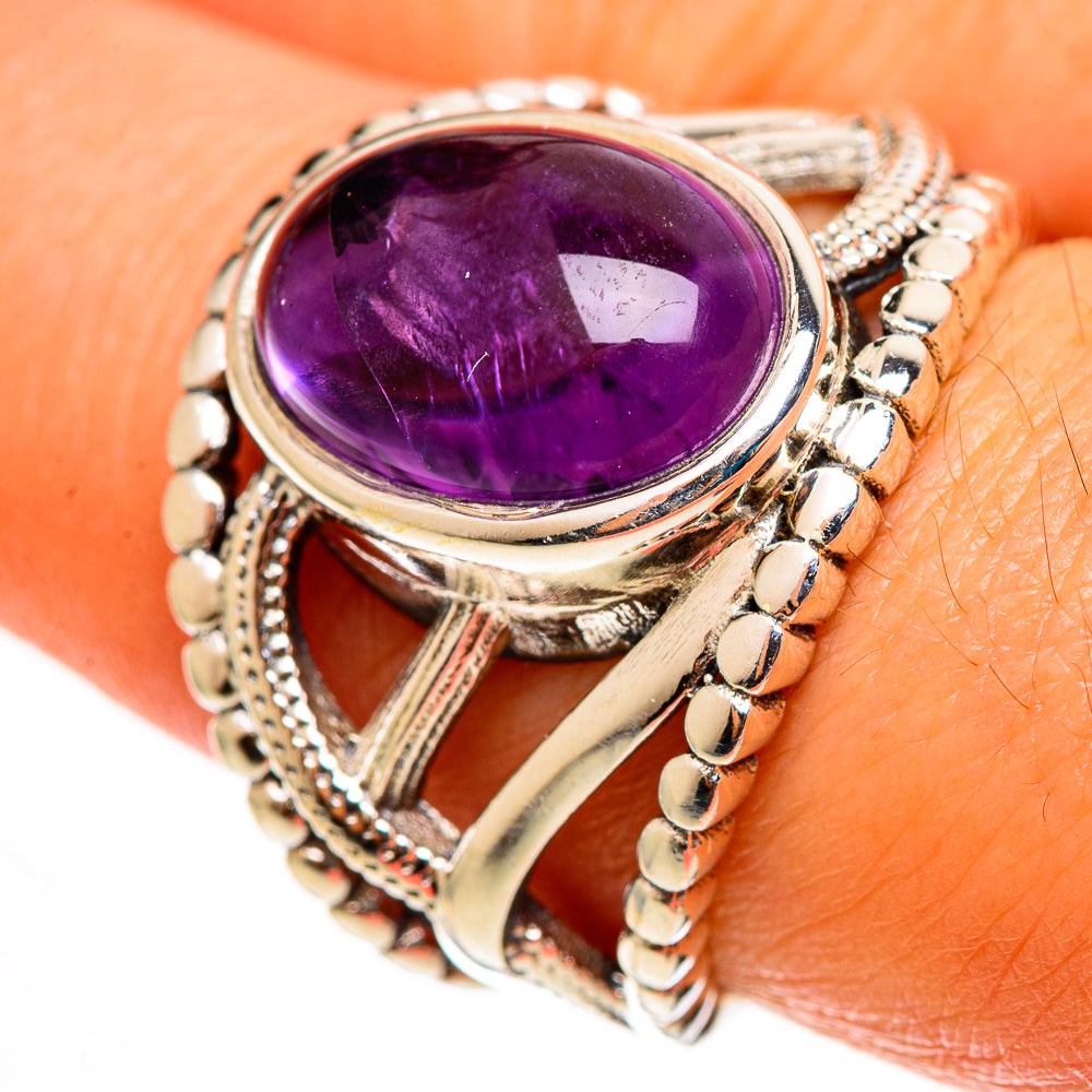 Amethyst Rings handcrafted by Ana Silver Co - RING113000