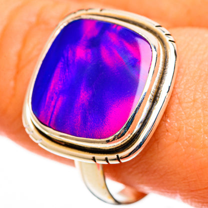 Aura Opal Rings handcrafted by Ana Silver Co - RING113001