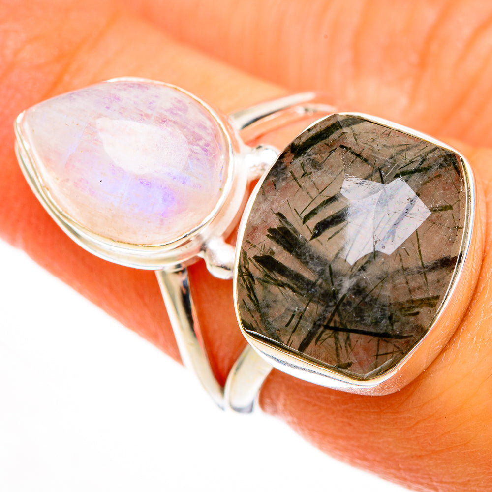 Tourmalinated Quartz Rings handcrafted by Ana Silver Co - RING113004