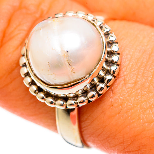 Cultured Pearl Rings handcrafted by Ana Silver Co - RING113006