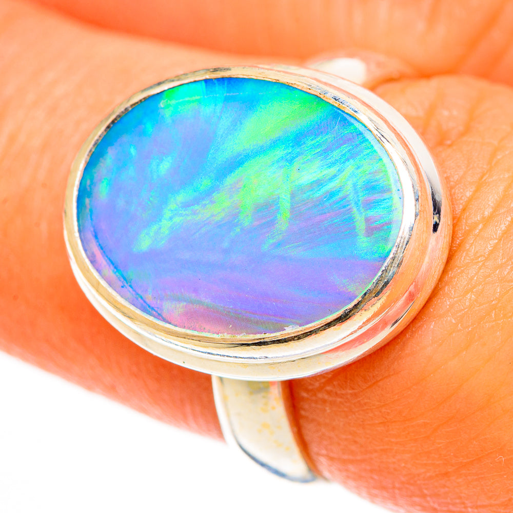 Aura Opal Rings handcrafted by Ana Silver Co - RING113017