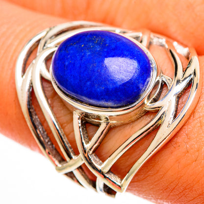 Lapis Lazuli Rings handcrafted by Ana Silver Co - RING113019