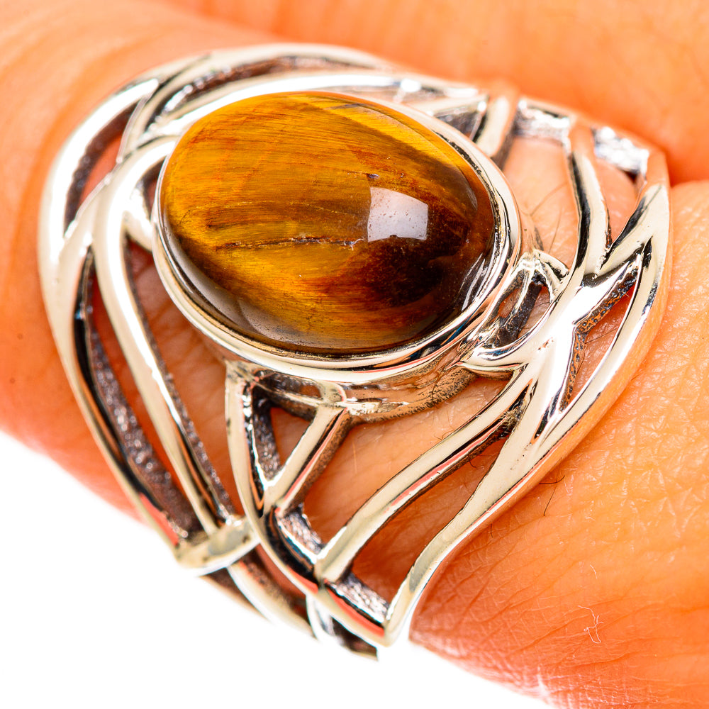 Tiger Eye Rings handcrafted by Ana Silver Co - RING113027