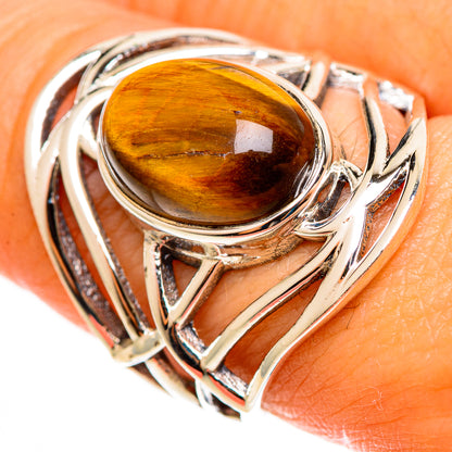 Tiger Eye Rings handcrafted by Ana Silver Co - RING113027