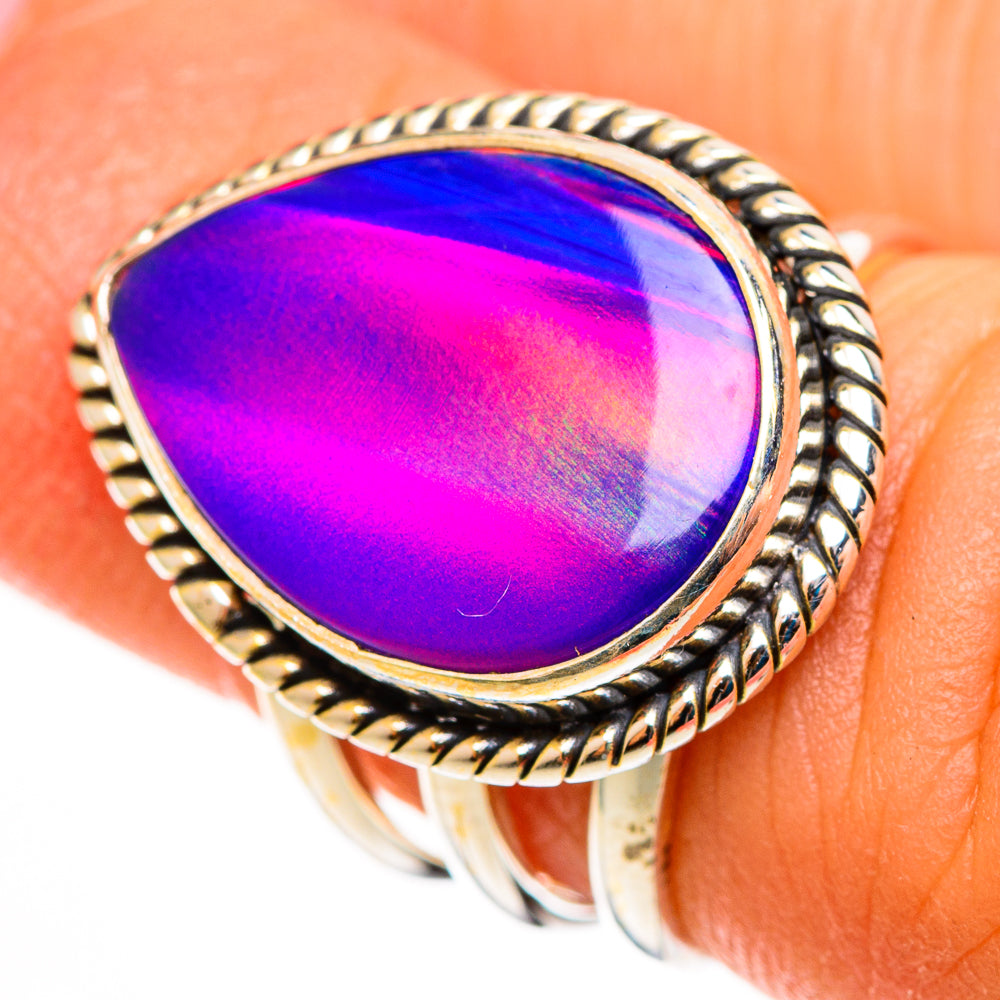 Aura Opal Rings handcrafted by Ana Silver Co - RING113032