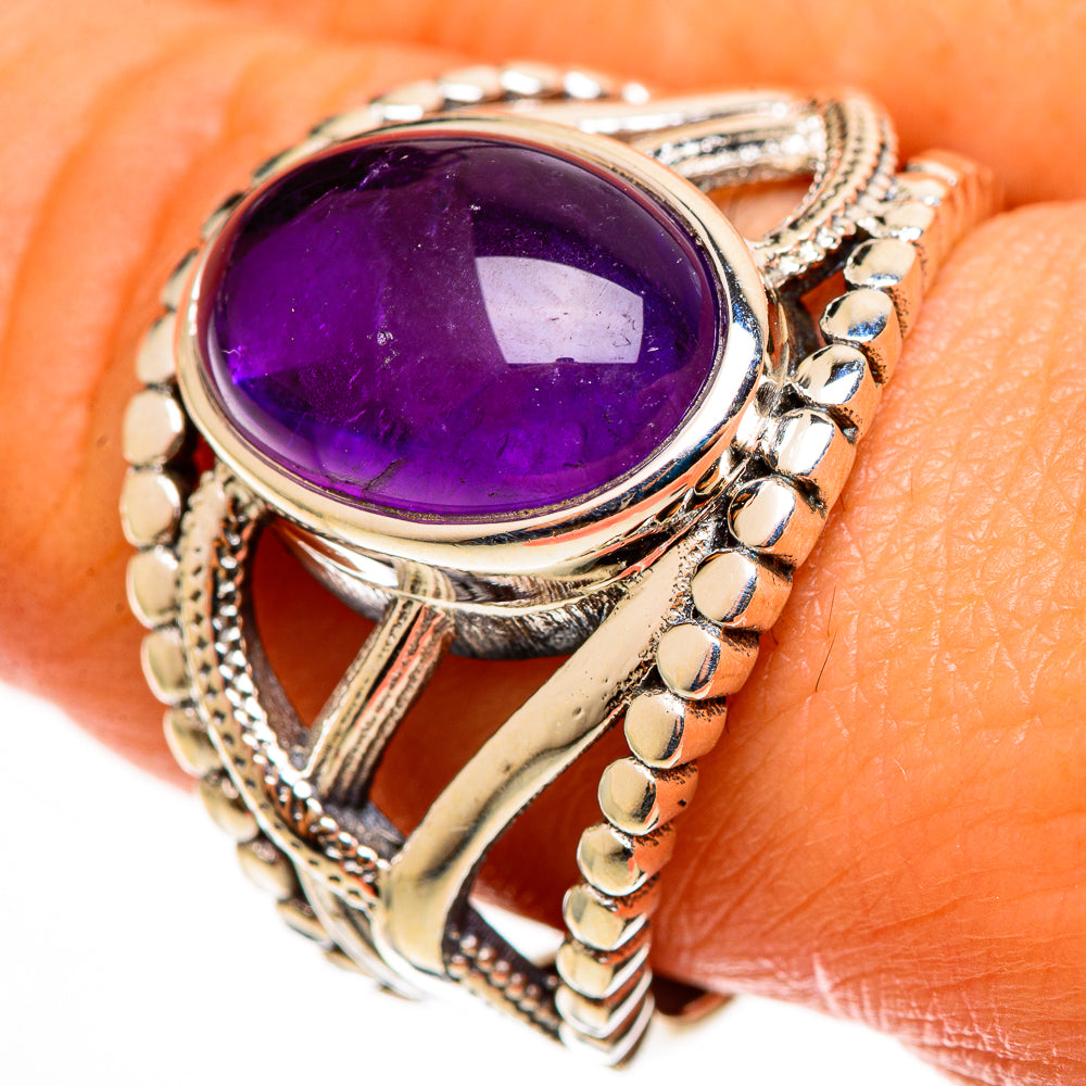 Amethyst Rings handcrafted by Ana Silver Co - RING113036
