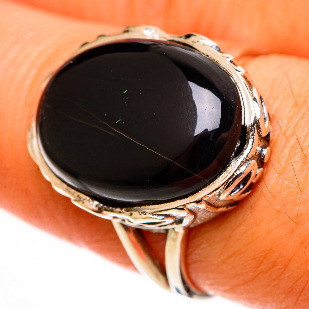 Black Onyx Rings handcrafted by Ana Silver Co - RING113038
