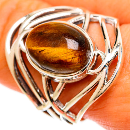 Tiger Eye Rings handcrafted by Ana Silver Co - RING113059