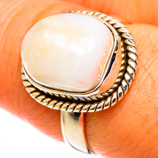 Cultured Pearl Rings handcrafted by Ana Silver Co - RING113070