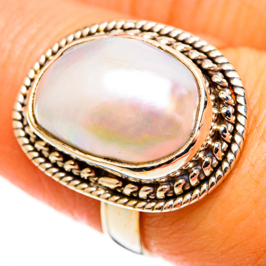 Cultured Pearl Rings handcrafted by Ana Silver Co - RING113073