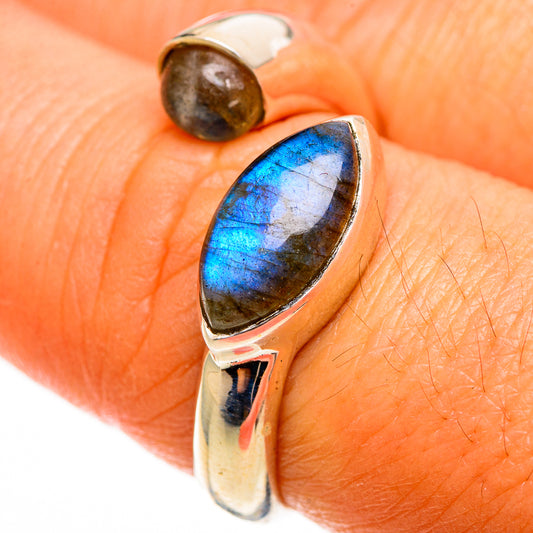 Labradorite Rings handcrafted by Ana Silver Co - RING113084