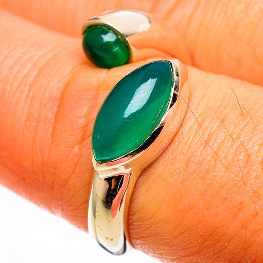 Green Onyx Rings handcrafted by Ana Silver Co - RING113087