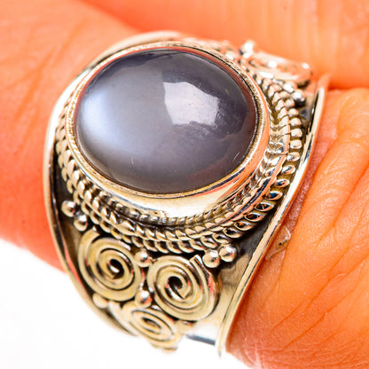 Peach Moonstone Rings handcrafted by Ana Silver Co - RING113090
