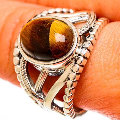 Tiger Eye Rings handcrafted by Ana Silver Co - RING113092