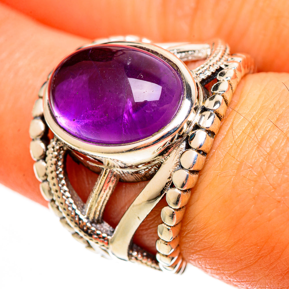 Amethyst Rings handcrafted by Ana Silver Co - RING113100