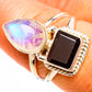 Pink Moonstone Rings handcrafted by Ana Silver Co - RING113107