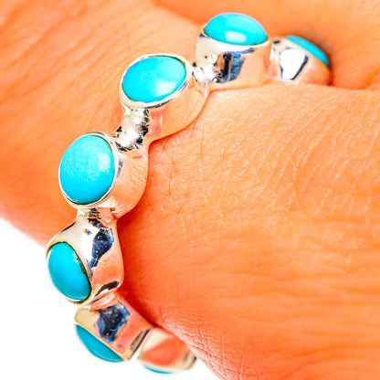 Sleeping Beauty Turquoise Rings handcrafted by Ana Silver Co - RING113114