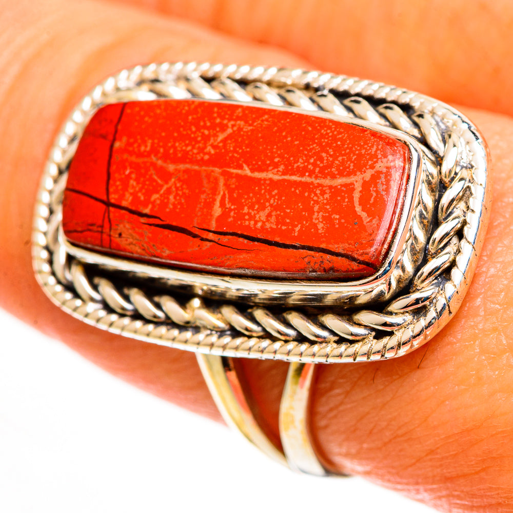 Red Jasper Rings handcrafted by Ana Silver Co - RING113120