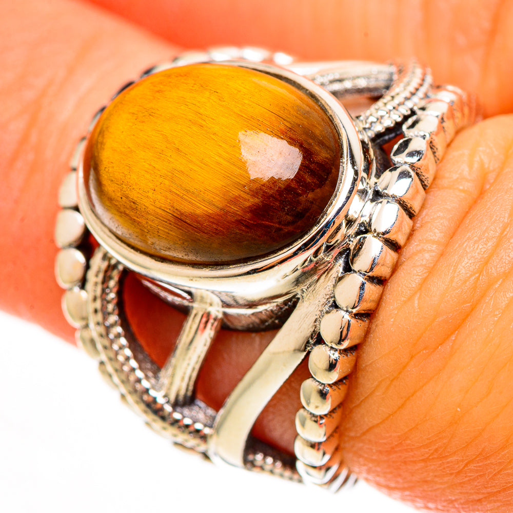 Tiger Eye Rings handcrafted by Ana Silver Co - RING113121