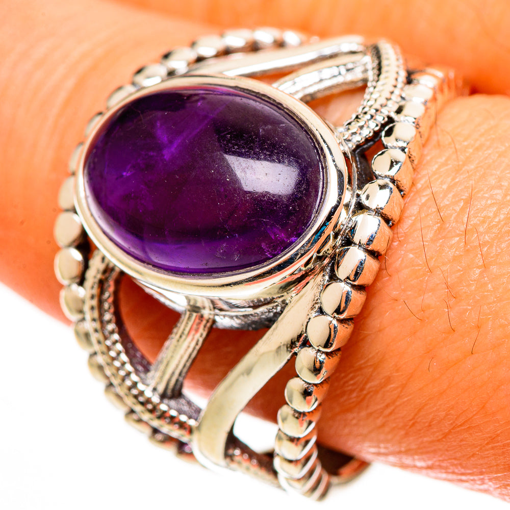 Amethyst Rings handcrafted by Ana Silver Co - RING113127