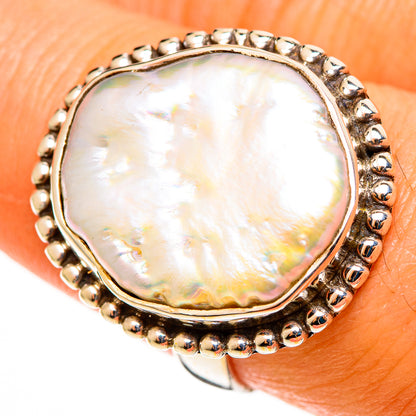 Mother Of Pearl Rings handcrafted by Ana Silver Co - RING113130